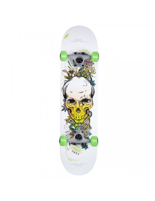 Area Neon Skull Complete Skateboard