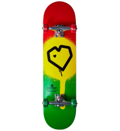 Blueprint Spray Heart V2 Skateboard Komplet (8"|Rasta 2)