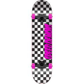 Skateboard Speed Demons Checkers 7.75" Pink