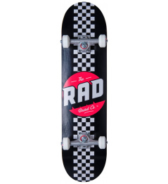 RAD Checker Stripe Skateboard Komplet (7.25"|Černá)