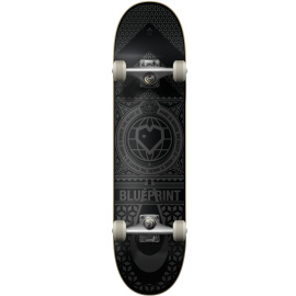 Blueprint Home Heart Skateboard Komplet (7.75"|Černá/Šedá)