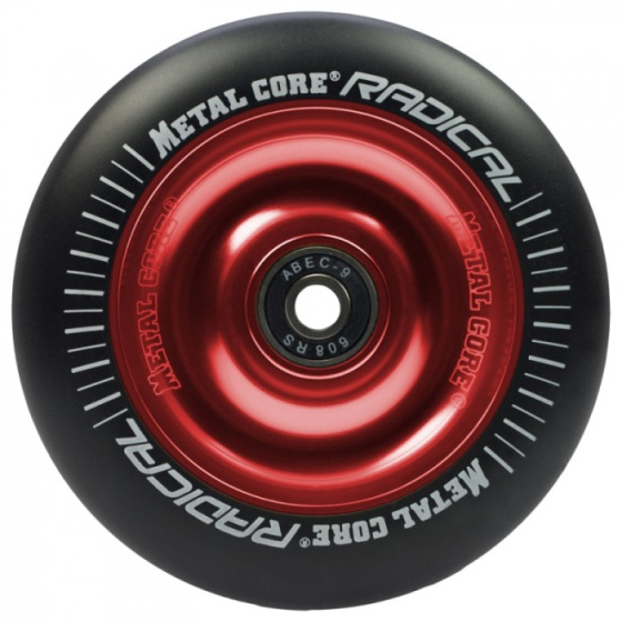Metal Core Radical 100mm kolečko černo červené
