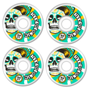 Hydroponic Mexican Skull 2.0 Kolečka pro skateboard 4-Souprava (53mm|Bílá/Zelená)