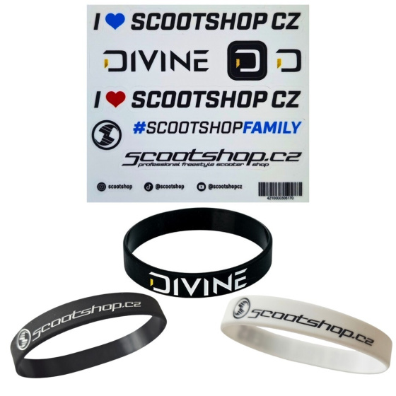 Set List samolepek + 3x náramek