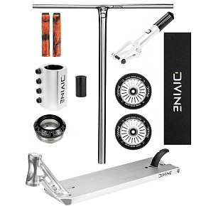Freestyle koloběžka Custom Divine Street 6" 580 mm stříbrná