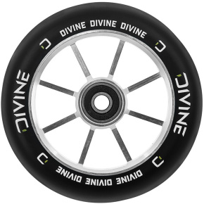 Kolečko Divine black-silver Spoked 110mm / sp8,ABEC11,alloy core