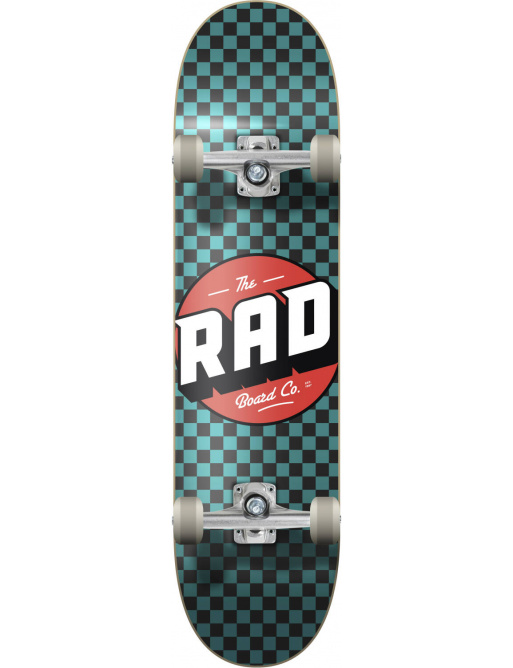 Skatebaord RAD Checkers Progressive 7.25" Černá/Tyrkysová