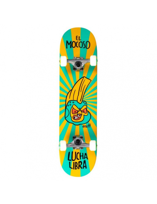Enuff Lucha Libre Complete Skateboard Yellow/Blue 7.75 x 31.5