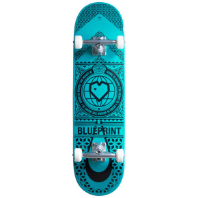 Skateboard Blueprint Home Heart 8.25" Černý/Tyrkysový