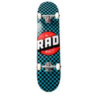 RAD Checkers Progressive Skateboard Komplet (7.25"|Černá/Tyrkysová)