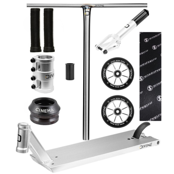 Freestyle koloběžka Custom Divine Street 6" 560 mm stříbrná