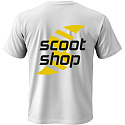 Tričko Scootshop Logo bílé