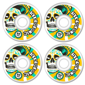 Hydroponic Mexican Skull 2.0 Kolečka pro skateboard 4-Souprava (56mm|Bílá/Žlutá)