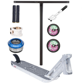 Freestyle koloběžka Custom Divine X Triad X Oath stříbrná