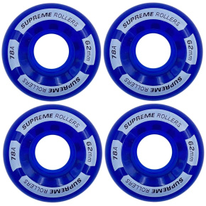 Supreme Rollers Quad Kolečka 4-Balení (62mm|Modrá) Supreme Rollers Quad Kolečka 4-Balení (62mm|Modrá)