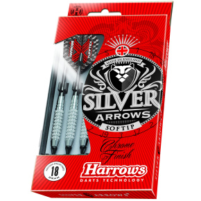 Harrows Šipky Harrows Silver Arrows soft 18g Silver Arrows soft 18g
