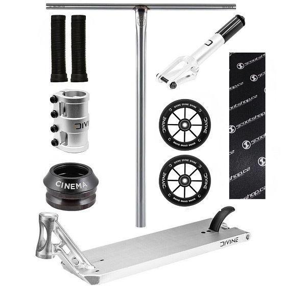 Freestyle koloběžka Custom Divine Street 6" stříbrná