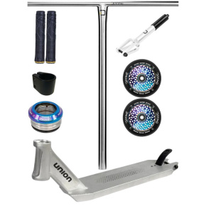 Freestyle koloběžka Custom Divine X Union HoneyComb 490 mm Silver/Neochrome