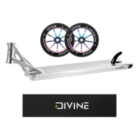 Set Deska Ethic Lindworm V4 600 mm RAW + 2ks koleček Divine 110 mm Spoked Neochrome + Divine logo griptape