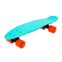 Skateboard FIZZ BOARD Blue, Orange PU, modrý