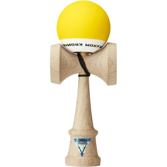 Kendama KROM Pop Rubber matná Žlutá