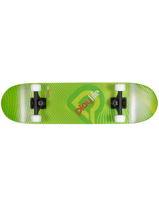 Skateboard Playlife Illusion Green 31x8"