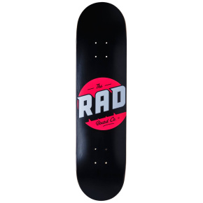RAD Solid Logo Skate Deska (7.75"|Černá/Červená)