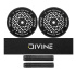 Set 2ks koleček Divine 110 mm Light Core černé + Divine griptape + Divine gripy