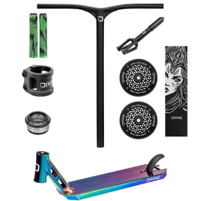 Freestyle koloběžka Custom Divine Park ALU Black/Neochrome