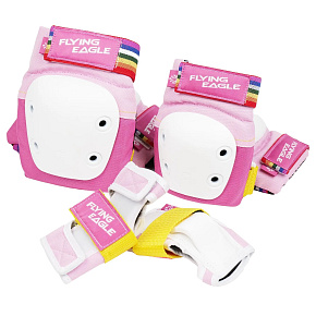 FlyingEagle Valiant Dětské Chrániče Na Brusle (S|Růžová)
