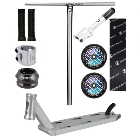 Freestyle koloběžka Divine X Longway Kaiza stříbrná