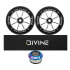 Set 2ks koleček Divine 120 mm Spoked stříbrné + Divine griptape + Divine headset