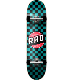 RAD Checkers Skateboard Komplet (7.25" | Checkers Teal)