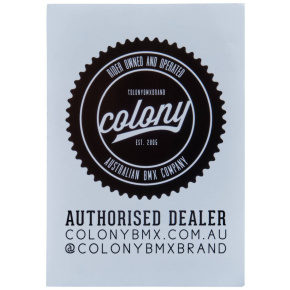 Colony Authorised Dealer Sticker (Bílá)