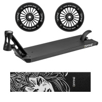 Set Deska Divine Forget Street 6" 560 mm černá + 2ks koleček Divine 110 mm Turbo černé + Divine Nyx griptape