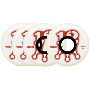 Roces M12 Aggressive Inline Kolečka 4-balení (58mm|Bílá/Červená)