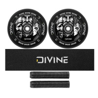 Set 2ks koleček Divine 110 mm Hollowcore + Divine griptape + Divine gripy