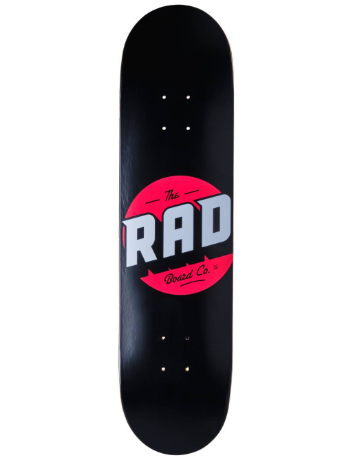 RAD Solid Logo Skate Deska (8"|Černá/Červená)
