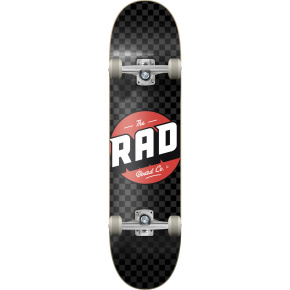 RAD Checkers Progressive Skateboard Komplet (8"|Černá/Šedá)