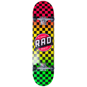 RAD Checkers Progressive Skateboard Komplet (8"|Rasta)