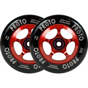 Proto Spoked Sliders Kolečka Na Freestyle Koloběžku 2-Balení (110mm|Black On Red)