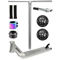 Custom freestyle koloběžka – Divine × Union Honeycomb Stříbrná | Scootshop.cz