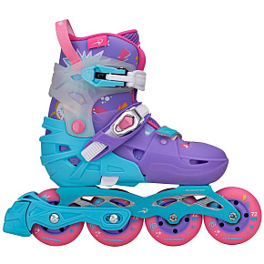 FlyingEagle Sonos Pro Nastavitelný Kolečkové Brusle Dívčí (Fialová|33-37)