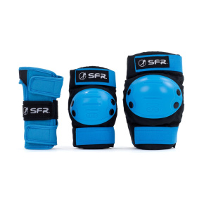 SFR Youth Ramp Triple Pad Set - Black / Blue - Small