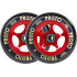 Proto Spoked Grippers Kolečka Na Freestyle Koloběžku 2-Balení (110mm|Black On Red)