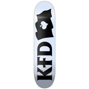 KFD Logo Flagship Skate Deska (8.5"|White)