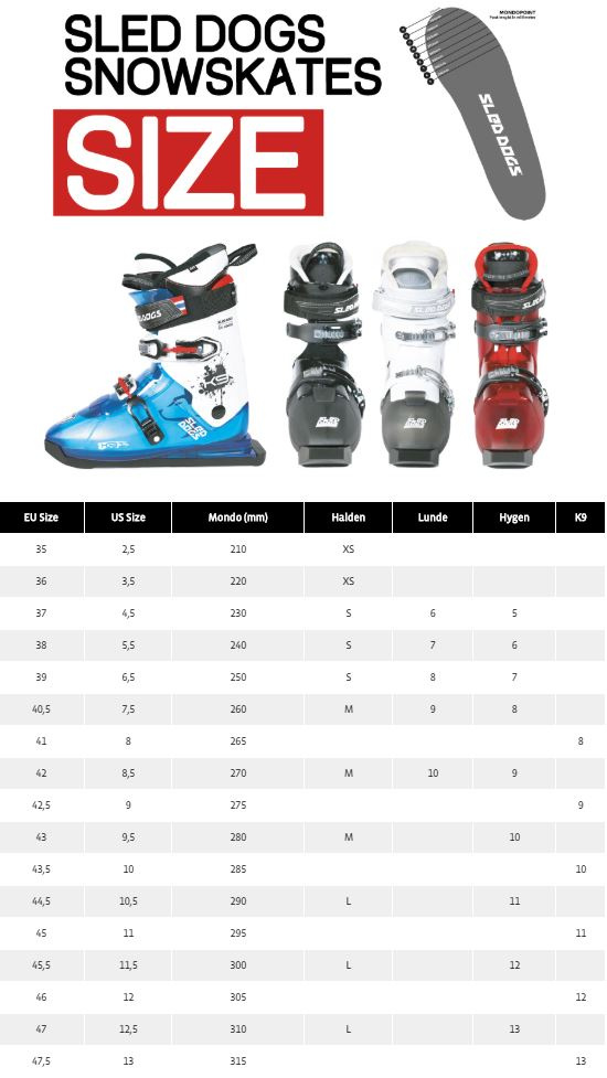 Sněžné brusle Sled Dogs Hygen