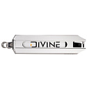Deska Divine Zeus 470x125 mm stříbrná