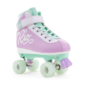 Rio Roller Milkshake Children's Quad Skates - Mint Berry - UK:2J EU:34 US:M3L4
