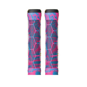 Fuzion Hex Pro Scooter Grips Pink/Blue